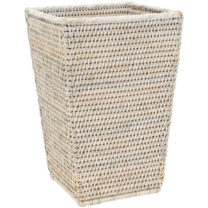 Corbeille à papier en rotin