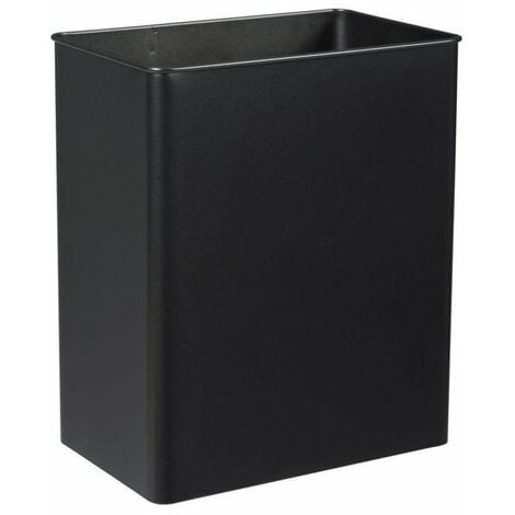 Corbeille murale 27 litres Rossignol rectangulaire extérieur pivotante gris manganèse