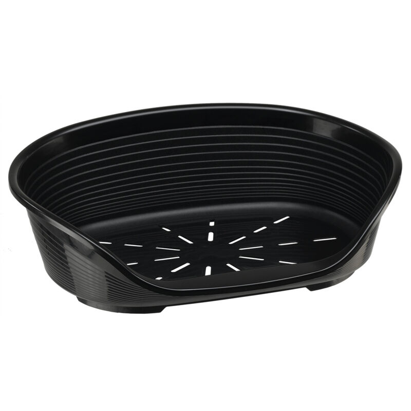 Panier Siesta Deluxe pour chien – Taille 2 – 49 x 36 x 17,5 cm – Plastique résistant – Confort optimal avec ventilation – Ferplast Panier Siesta Deluxe pour chien – Taille 2 – 49 x 36 x 17,5 cm – Plastique résistant – Confort optimal avec ventilation – Ferplast