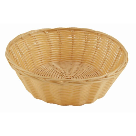 Corbeille ronde en osier poly - Boite de 6