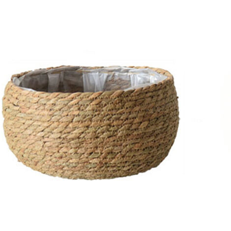Corbeille végétale [Collection Nature] Modèle Jungle Tapis de sisal [Poterie et jardinage] [Décoration intérieure avec plantes] Stockage naturel : Cosmétiques enfants articles animaux