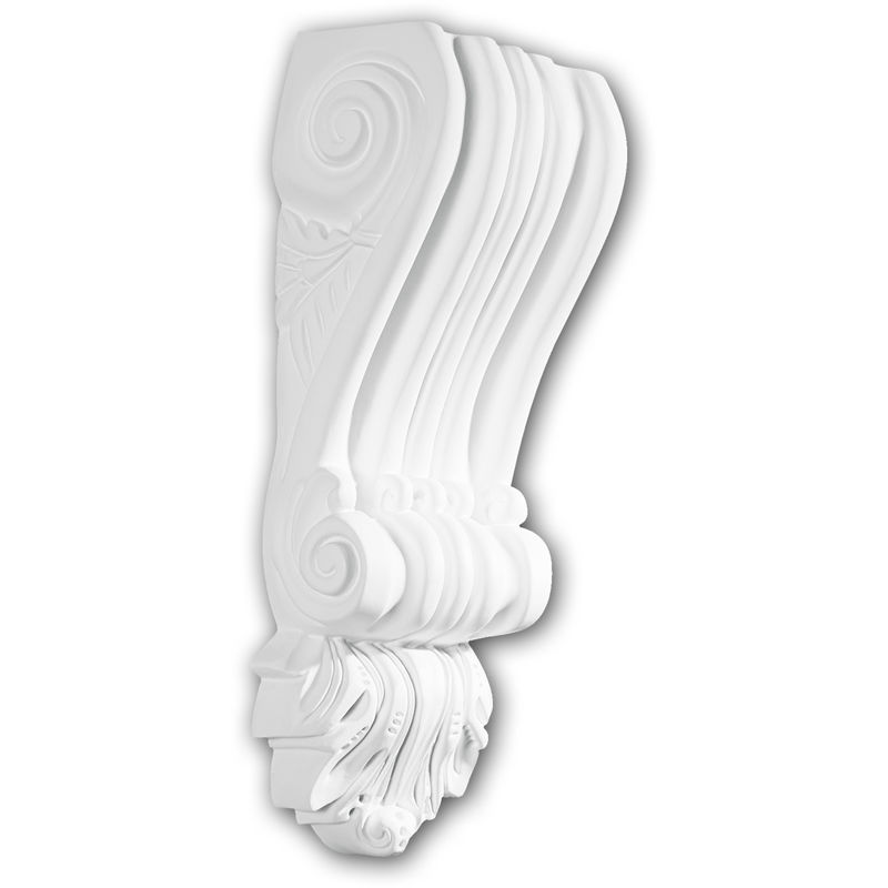 Profhome Decor - Corbel 119002 Profhome Shelve Wall board Decorative Element Corinthian style white