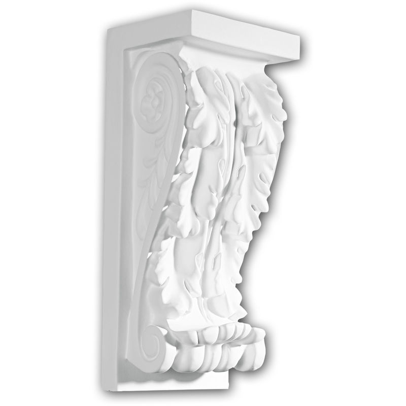 Profhome Decor - Corbel 119004 Profhome Shelve Wall board Decorative Element Corinthian style white