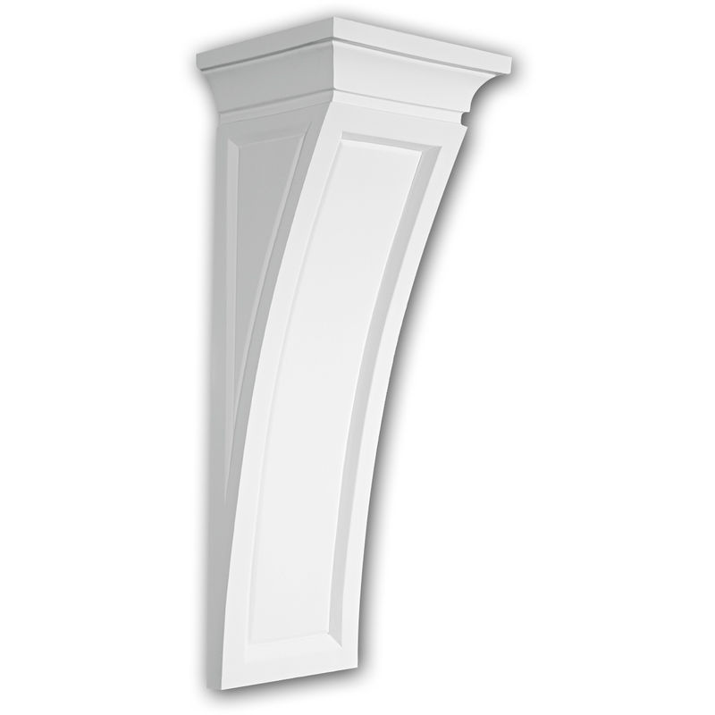 Profhome Decor - Corbel 119005 Profhome Shelve Wall board Decorative Element Doric style white