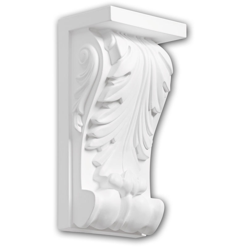 Profhome Decor - Corbel 119010 Profhome Shelve Wall board Decorative Element Corinthian style white