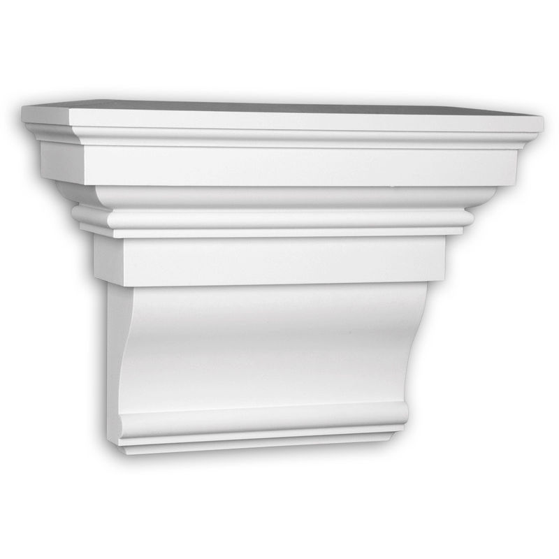 Corbel Profhome 483202 Facade moulding Deco element Facade element Ionic style white