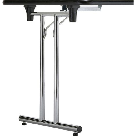 Corbetta Klapptisch Gestell höhenverstellbar Flexo 1 - Breite 400 mm, verchromt - Stapelbares Tisch Gestell höhenverstellbar für kompakte Tischlösungen