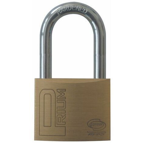 Corbin lucchetto di sicurezza rettangolare 30 mm in ottone arco lungo