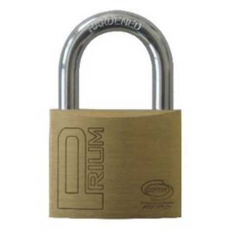 Corbin lucchetto di sicurezza rettangolare 60 mm in ottone con 2 chiavi