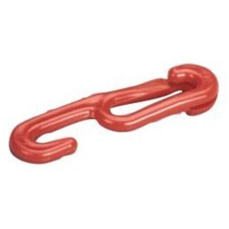 Corchet 6 mm plastique rouge (Par 10)