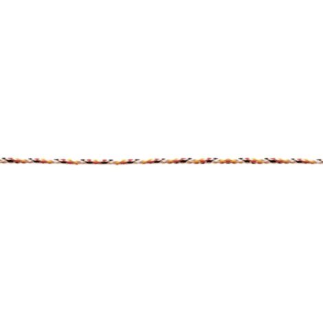 Corda cordino in plp nero rpsso giallo diametro 3 mm metri 10 - masidef