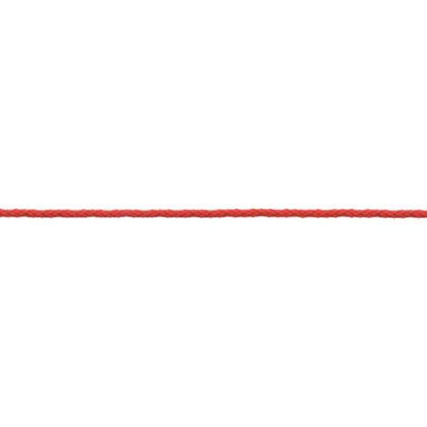 Corda cordino in plp rosso diametro 3 mm metri 10 - masidef