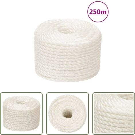 Corda da lavoro -  Corda da Lavoro Bianca 14 mm 250 m in Polipropilene