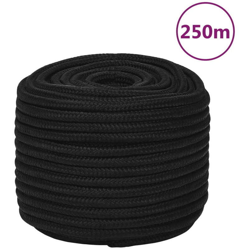 Decdeal - Corda da Lavoro Nera 12 mm 250 m in