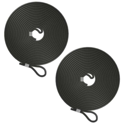 Corda di gomma nera in set da 2