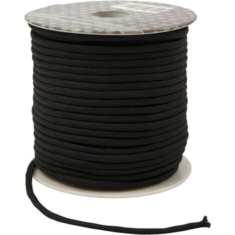 Corda di poliestere, spessore 4 mm, nero, 40 m