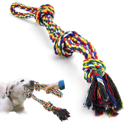 giocattolo da masticare per cani giocattolo per cani e gatti 3 pezzi giocattolo per cani a forma di bastoncino di zucchero corda per la pulizia dei denti del cane