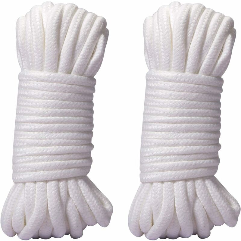 Corda in Morbido Cotone, 2 Pezzi 10 M / 8 mm Corda...