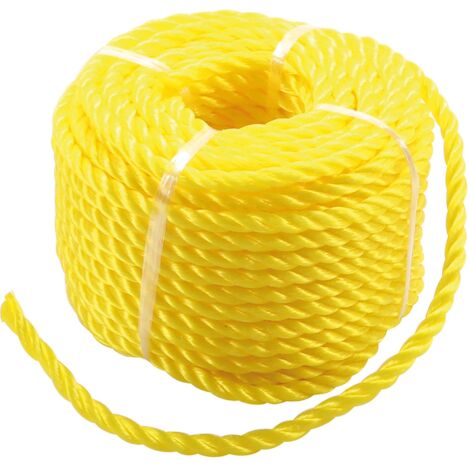 Corda in plastica / Corda multiuso  6 mm x 20 m  giallo