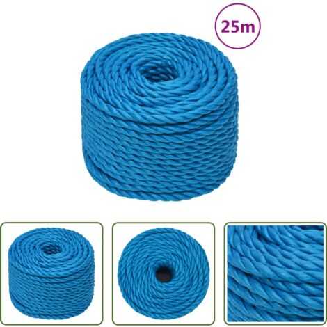 Corda in polipropilene -  Corda da Lavoro Blu 12 mm 25 m in Polipropilene
