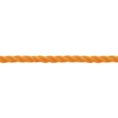 Corda in polipropilene ropilene arancio diametro 10 mt 10 - masidef