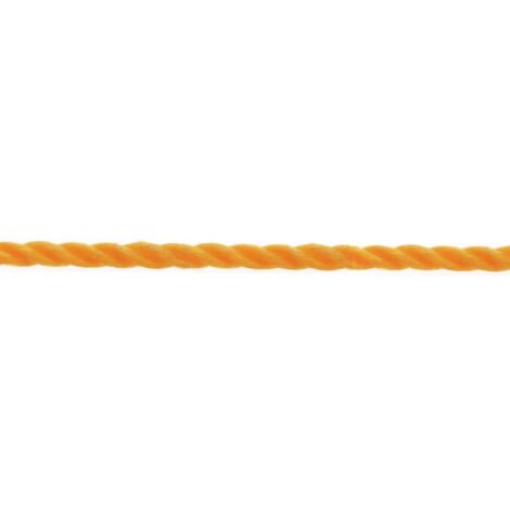 Corda in polipropilene ropilene arancio diametro 8 mt 10 - masidef