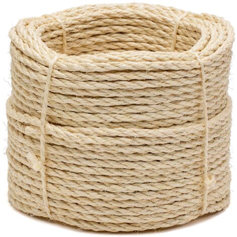 Corda in sisal, diametro 6 mm, corona da 50 m