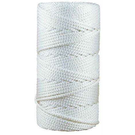 Corda Intrecciata In Poliestere 5Mm 200 M Bianco