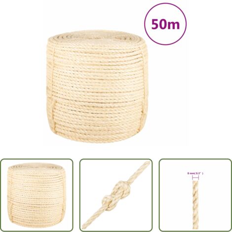 Corda naturale -  Corda in Sisal 100% 8 mm 50 m