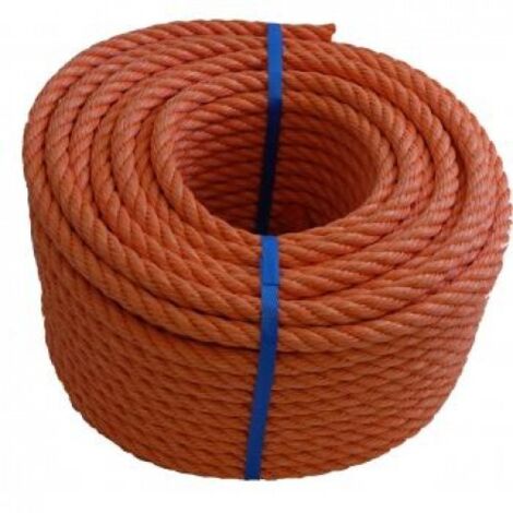 Cordage polypropylène. coloris orange. diamètre 14 mm en rouleau de 50 ml - CORDERIE MESNARD SAS
