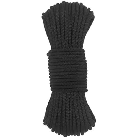 Cordage Statique - 6 mm - Polyestère - Pour Arboriculture, Escalade, Marine, Remorquage - 6 m / 15 m / 30 m / 50 m