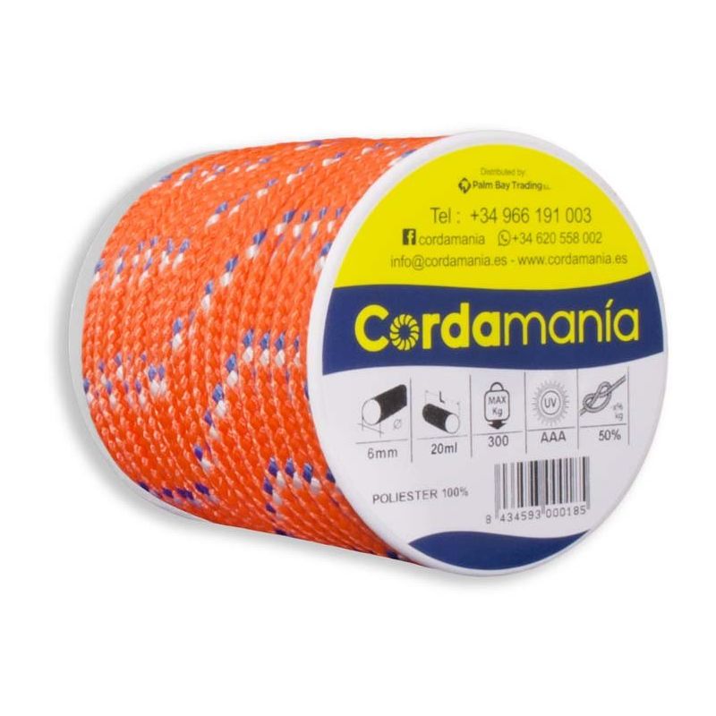 Image of Cmde10cdgz – Corda, 6 mm, colore: arancione - Cordamanía