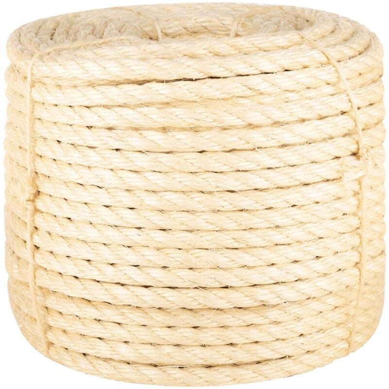Corde 100 % sisal 14 mm 25 m vidaXL