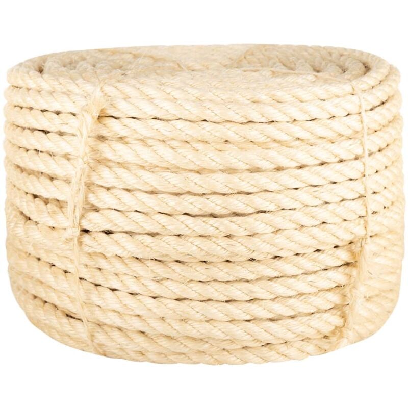 Corde 100 % sisal 16 mm 25 m Vidaxl