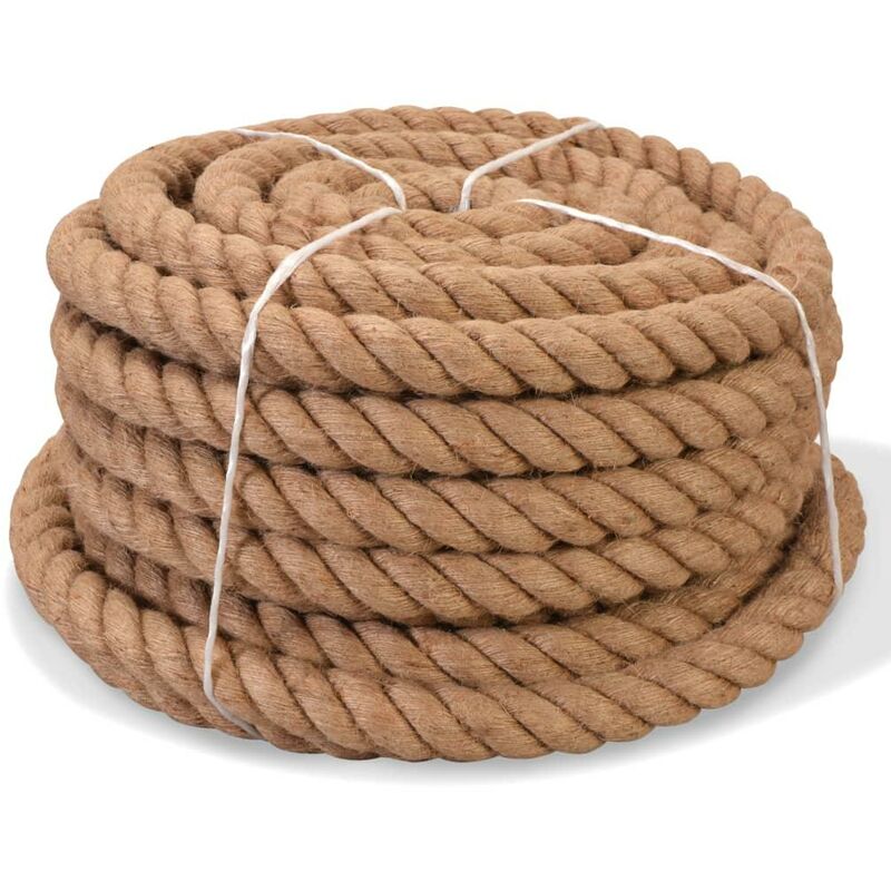 Corde 100% jute 10 mm 250 m corde de chanvre cordon fibre cordage