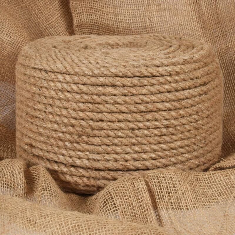 Corde 100 % jute 14 mm 100 m Vidaxl