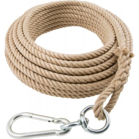 Corde 20 mm, 10 m long - Avec mousqueton Wirbel