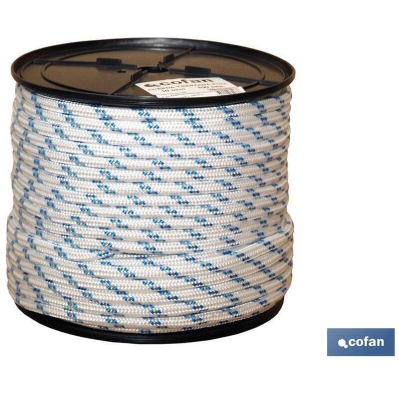 Cofan - Bobine de Corde Poly Tressée 10mm 50 Mts