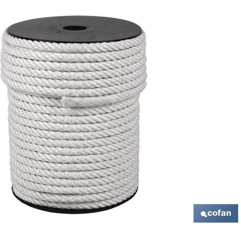 Bobine de corde en nylon mat (4/brins) 10mm 50 M