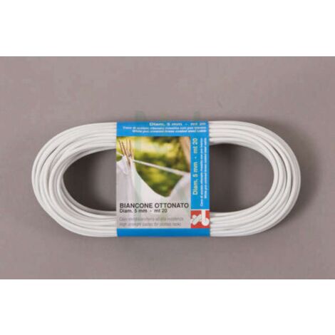 Corde A linge 1mt en acier pvc laiton 5 mm pour suspendre le linge