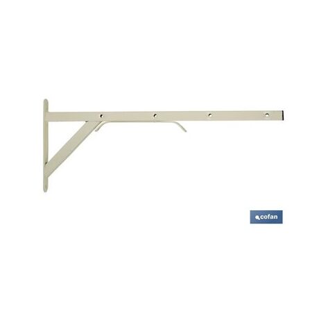 Corde à linge carrée blanche pour mur 50 x 20 cm
