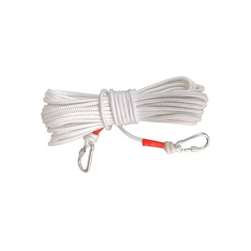 Corde à linge, corde à linge de voyage portable, corde à linge coupe-vent parfaite (blanc)