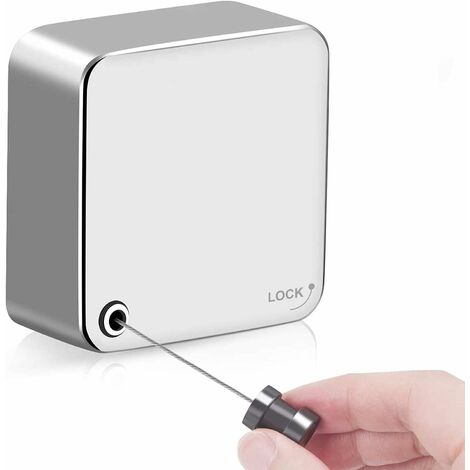 Corde à linge extensible extra solide - En acier inoxydable - montage au mur - Corde à linge extensible avec vis,3.5M