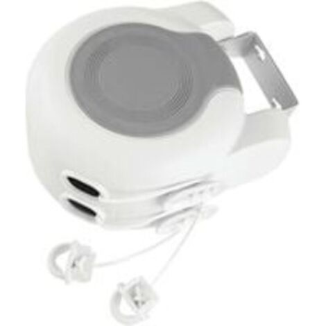 corde à linge extensible – séchoir mural pour intérieur et extérieur en plastique et métal – étendoir à linge de 12,8 m pour salle de bain, buanderie, jardin ou voyage – blanc