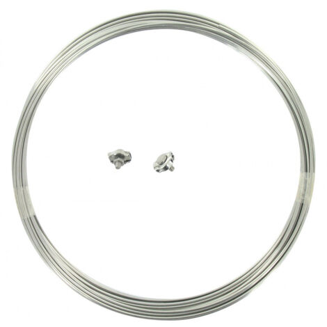 Corde à linge  fil inox ø 2 mm avec 2 blocs fils 12,50