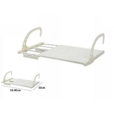 Corde à Linge Pour Balcon Corde à Linge à Seuil Réglable 50-80cm 70517