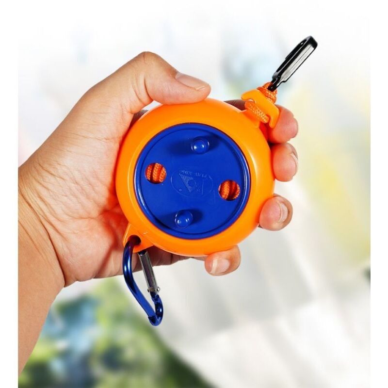 Corde à Linge Rétractable, Corde à Linge Portable Camping 8m, Corde à Linge Exterieur, avec Boucle de Fixation Stable + Clip, pour Camping Intérieur