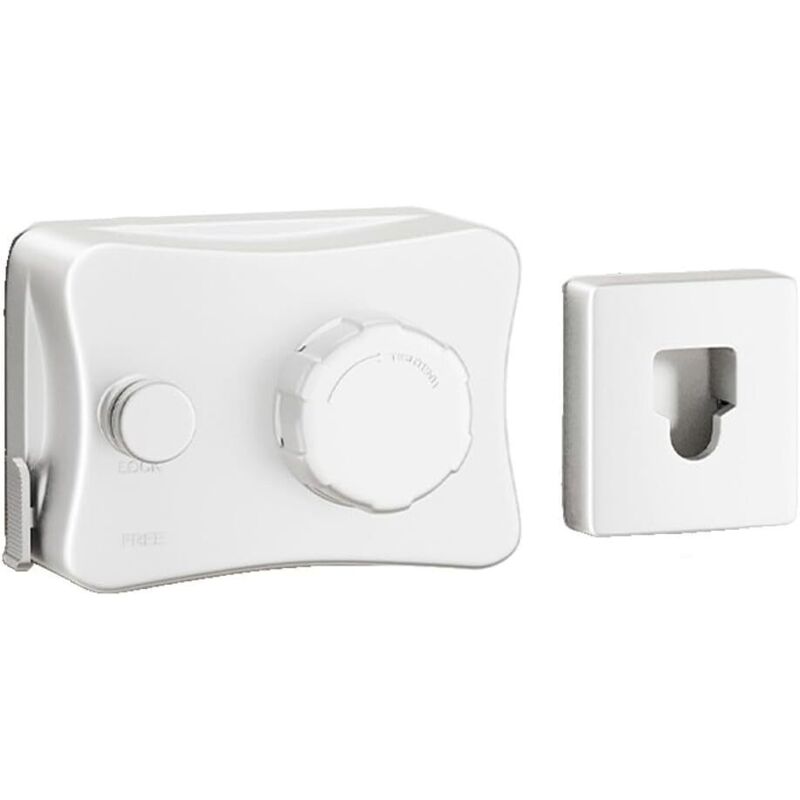 Corde à linge rétractable de 5,1 m, résistante pour intérieur et extérieur (blanc)