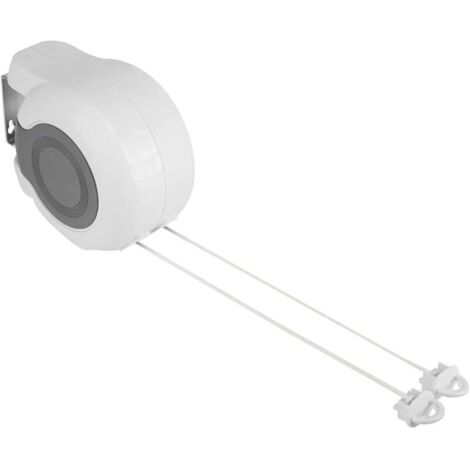 Corde à Linge Rétractable, Double Fil à Linge Rétractable Corde Réglable Exterieur Étendoir à Linge Séchoir pour Montage Mural pour Salle de Bain Balcon Jardin Voyage