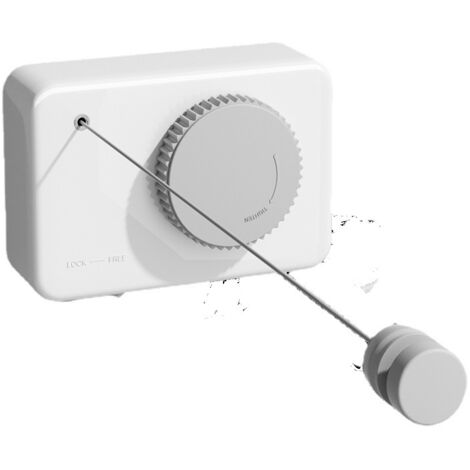 Corde à Linge Rétractable, Ligne de Séchage Murale Peu Encombrante 4,2M Fil à Linge Retractable Intérieur Mural pour Intérieur et Extérieur Etendoir a Linge Retractable